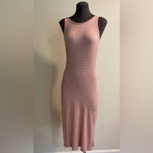 Stem Stiped Summer Midi Dress